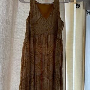 Mustard Patterned sun dress